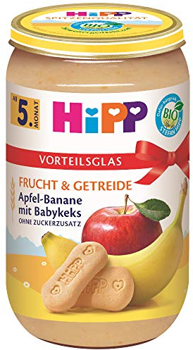 HiPP Apfel-Banane mit Babykeks, 6er Pack (6 x 250 g)