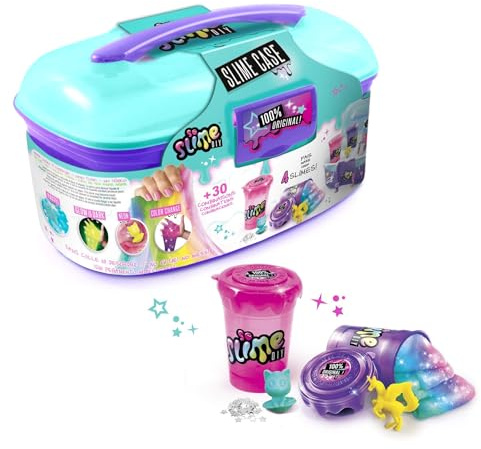 Canal Toys So Slime Mini Aktentasche – Leuchtender & Farbwechsel Schleim – Tragbarer DIY Schleimkoffer – SSC 049 – Kinderfreundliches Spielset