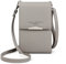 Katech Damen Kleine Umhängetasche, Multifunktionale Handytasche Citytasche Schultertasche mit Vielen Fächern und Kartenfächer, Crossbody Tasche für Damen (Grau)