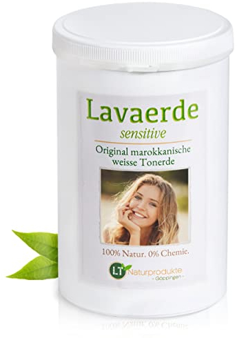 Weiße Lavaerde/Ghassoul, 1 kg hochfeines Pulver in Dose - zur chemiefreien Haarwäsche, Körperpflege & Peeling. Marokkanische Tonerde Heilerde Wascherde Tonpulver Rhassoul Anti Schuppen Kaolin