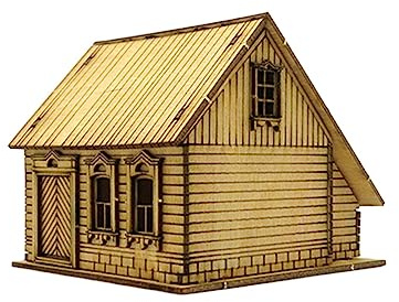 rockible 1/72 Kits de construction de maquettes de maison Scène d'architecture Scène d'architecture pour table de sable, Style b