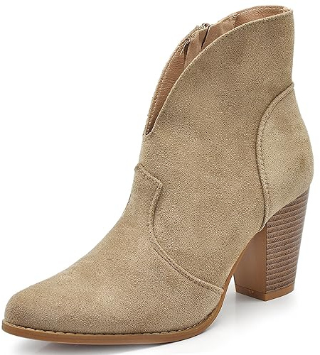 IF Fashion Scarpe da Donna Stivali Stivaletti Cowboy Western Camperos Texani D8158 apricot N.40