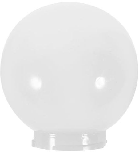Amosfun Pantalla Esférica Acrílica 9.84 Pulgadas Para Exterior Cubierta De Luz De Pared Resistente Al Desgaste Para Jardín Iluminación Decorativa Fácil Instalación