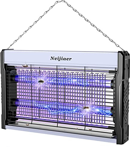 Neijiaer Insektenvernichter Elektrischer USB, 3200V UV Mückenlampe Insektenlampe Elektrische Wandmontierter Bug Zapper mit Kabel, Fliegenfalle Mückenfalle Fliegenfänger Insektenfalle für Innen Außen