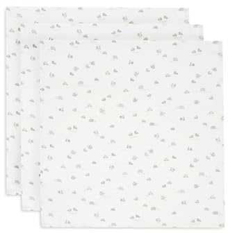 Jollein muslinduk baby – On The Go – 3-pack – 70 x 70 cm – 100% bomull – baby spottdukar – OEKO-TEX certifierad