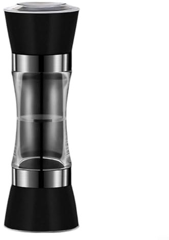 Macinaspezie manuale 2 in 1, set regolabile in acciaio inox per sale e pepe, per cucinare a casa (C)