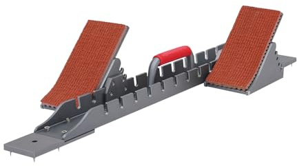 VonVVer Bloques de inicio para entrenamiento de pista y sprint, 60 cm, ajuste de riel – bloque de arranque ajustable con inclinación de 15° – 65°, pedales antideslizantes para pista de plástico/tartán