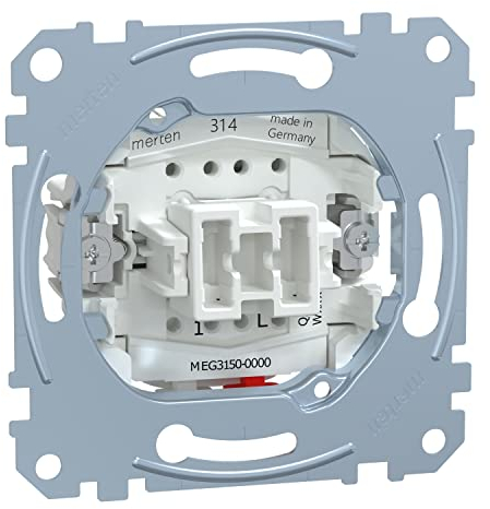 Schneider Electric Merten Taster-Einsatz, Schließer, Unterputz, 1-polig, 10A, Artikelnummer MEG3150-0000, 1 Stück