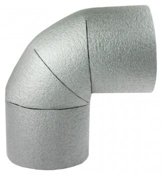 10 x Rohrisolierung, Bogen mit 22mm Durchmesser, 25mm Dämmung