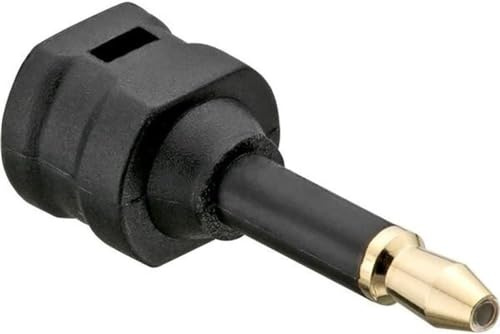 KQEC Adattatore Toslink, converte Toslink Full Size a Mini-Toslink, adattatore da femmina TOSLINK a maschio ottico da 3,5 mm
