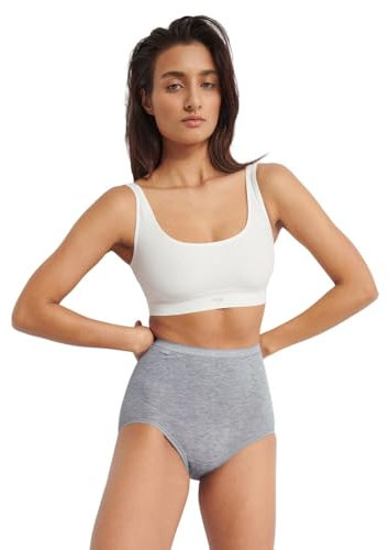 Sloggi Damen Slip (3er Pack), Weiß/Marineblau/Grau, XL