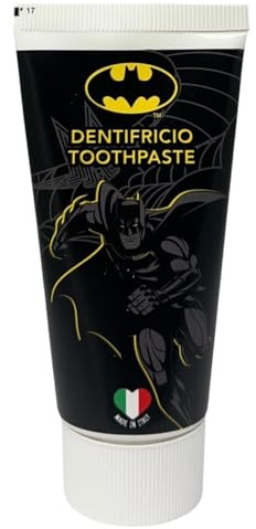 Dentifricio per bambini Batman gusto fragola con floururo di sodio anticarie 50 ml