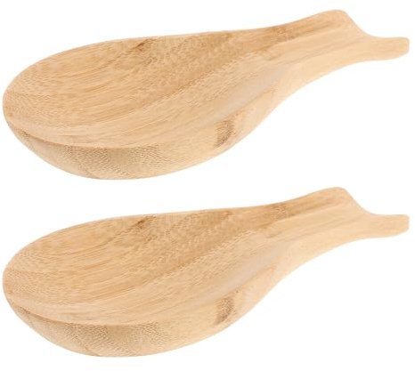 TOYANDONA 2 Piezas Portacucharas De Cocina De Madera Rústica Soporte Para Utensilios De Cocina Para Estufa y Decoraciones De Mesa o Restaurante