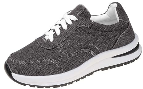 Damsneaker plattform - damskor komfort chic sneaker mjuk sula halkfri sko sneakers snörning sko ortopedisk fotavlastning sko arbetssko