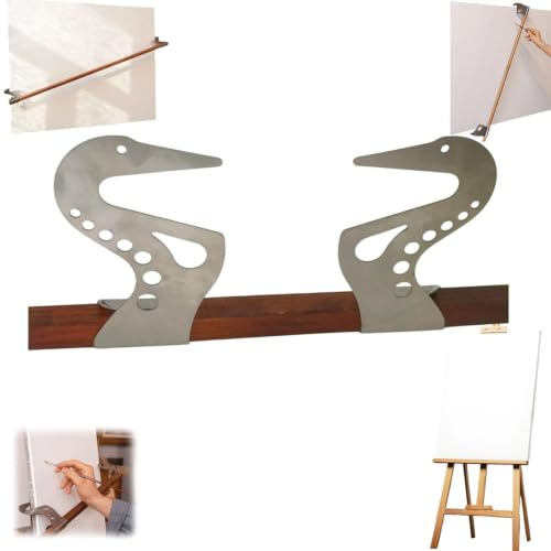 Puente De Soporte De Mano Para Artist, Barra De Apoyo Ajustable Para Caballete, Soportes Metálicos Para La Muñeca Con Bloqueo Automático Por Gravedad, Estabilizador De Mano Desmontable De Madera