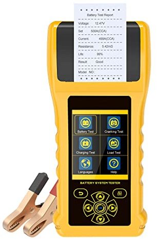 AUTOOL Analizzatore di tester per batterie auto 12V / 24V Tester di conduttanza batteria BT-660