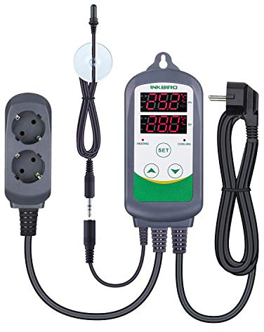 Inkbird ITC-308S Digitale Temperaturregler Thermostat mit wasserdichte Temperatursensor für Aquarium
