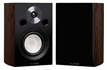 Fluance Reference High Performance 2-Way Bookshelf and Surround Sound Speakers for 2-Channel Stereo Listening or Home Theater System - Walnut/Pair (XL8SW)