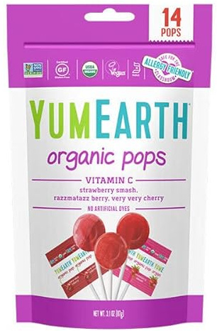 YUMEARTH - 14 Sucettes Pops Fruits Rouges