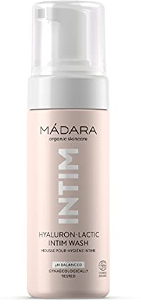 MÁDARA INTIM Hyaluron-Lactic Intim Wash 150 ml – Hydratisiert, beruhigt & gleicht den pH-Wert aus, mit Aloe & Milchsäure – Tägliche Intimpflege, seifen- und alkoholfrei