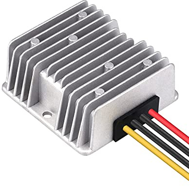 AEDIKO DC Voltage Reducer Converter DC 8V-40V to 12V 10A 120W Reducer Power Converter Waterproof Regulator Module Transformer for Golf Cart Club Car (8V-40V to 12V 10A Converter)