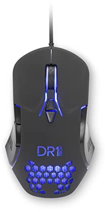 [Amazon Exclusive] DR1TECH Guardian Gaming Maus Mit Kabel - 7 Tasten Für Bis Zu 3200 DPI - Leichtes Und Strapazierfähiges Design - Ergonomische Gaming Maus Für PC/PS4/XBOX