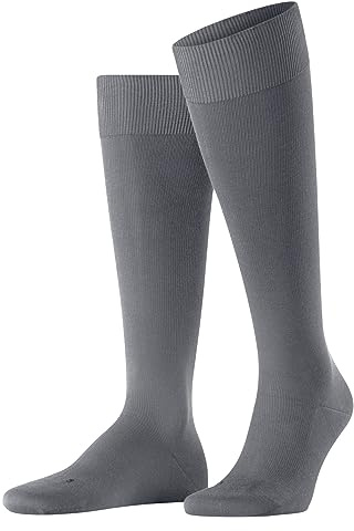 FALKE Herren Kniestrümpfe Energizing Cotton M Kh Baumwolle mit Kompression 1 Paar, Grau Pavement 3828, 41-42