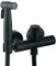 Ownace Juego de rociador mezclador de bidé negro mate para inodoro, ducha musulmana, caliente y frío, con kit de pulverizador Shattaf, montaje en pared