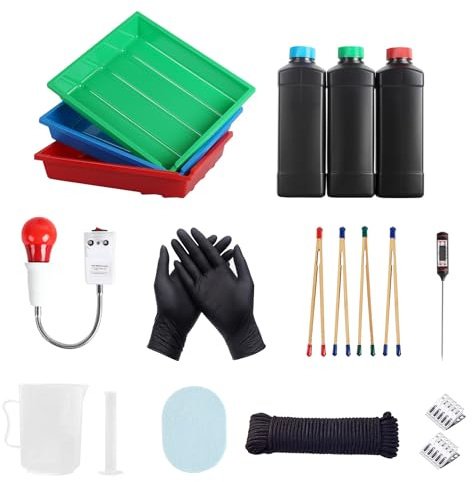 eTone Set di attrezzature per lo sviluppo della camera scura 120 135 pellicole in bianco e nero