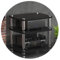1/2/3/4-lagiger HiFi-Audioschrank HiFi-Ständer Plattenspieler-MDF-Ständer Audio-Rack Mit Stoßdämpfenden Füßen Regal for Leistungsverstärker Geräteschrank (Color : Schwarz, S : 60 * 48 * 57cm(3Tier))