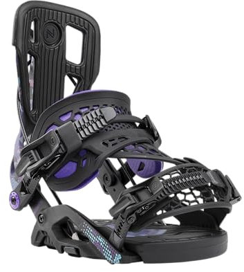 Nidecker Flow Fuse - Fijaciones híbridas unisex para snowboard, camuflaje Miami, talla XL