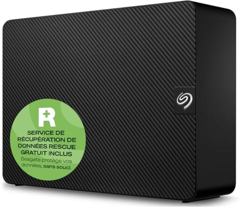 Seagate Expansion 28TB External Hard Drive HDD - USB 3.0, with Rescue Data Recovery Services (STKP28000400)