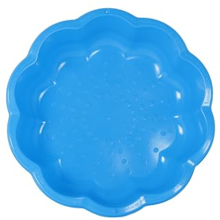 Ondis24 Sandkasten Muschel - Kunststoff Sandmuschel Wassermuschel, Muschel Sandkasten Für Kinder, Strandmuschel Kinder, Sandkasten, Sandkiste, Sonnenblumenstil, 76cm x 76cm x 18cm