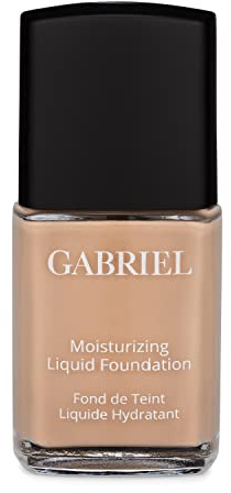 Gabriel Cosmetics Liquid Foundation, Organic Formula- 1 fl oz. (Natural Beige, 1.0)