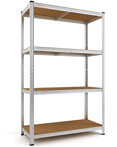 Monzana® Schwerlastregal 170x75x30cm 280kg 4 MDF-Platten Regal Lagerregal Kellerregal Steckregal Werkstattregal