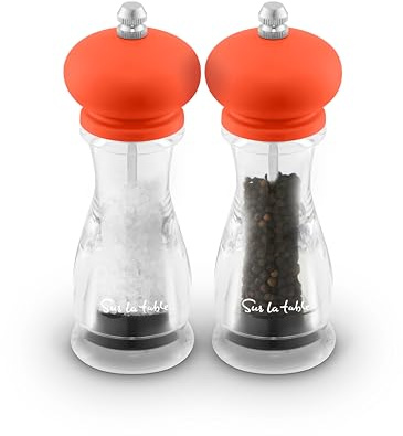 Sur La Table SLT847053ORG Salt and Pepper Mill, Ceramic, Orange