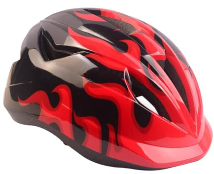 BESTonZON Casque Équitation pour Garçon Fille Casque De Vélo De Montagne Skateboard Équipement De Sécurité pour Garçon Fille Rouge Tour De Tête