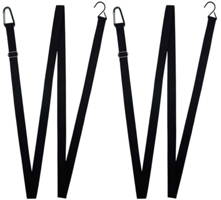 YOSADIER Cinturones Elásticos de Fijación Ganchos Resistentes para Funda de Coche de 4,4 M Material de Poliéster y Metal, 2 Piezas para Proteger Viento