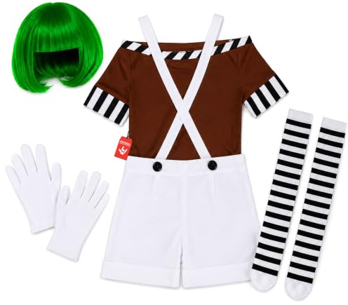 Fun Shack FN3705S World Book Day Costume kostym, kvinnor, chokladfabriksarbetare korta byxor, S