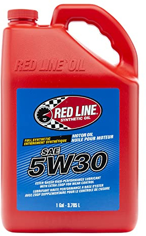 Red Line (15305) 5W30 Motor Oil - Full-synthetic Ester Formula Car Engine Oil - 1 Gallon