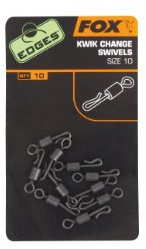 Fox Edges Kwick Change Swivels Wirbel (Gr. 7 / Gr. 10), Größe:10