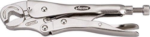 VIGOR V3738 - Alicates de agarre con mandíbulas curvas, multicolor