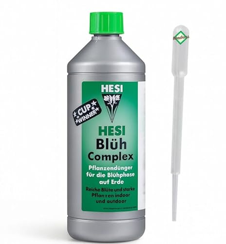 Hesi Bloom Complex 1 liter för blomningsfasen - odla gödselmedel naturligt gödselmedel inomhusväxter organisk flytande organisk