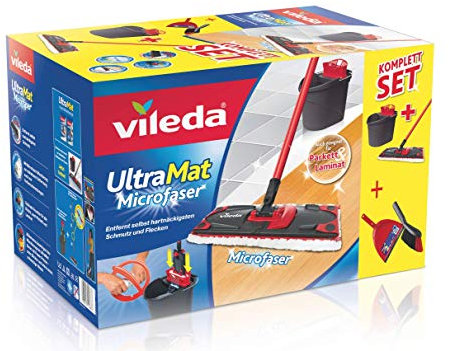 Vileda UltraMat Mikrofaser Komplett Set Wischer Powerpresse