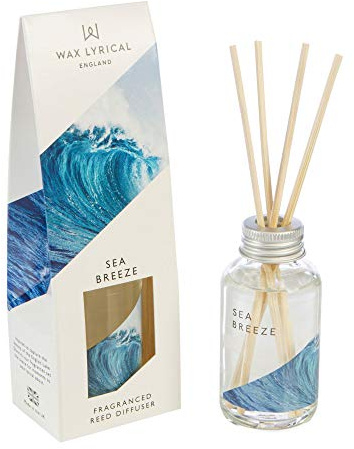 Wax Lyrical 40ml Reed Diffuser, Sea Breeze, Blue