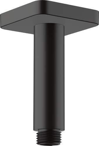 hansgrohe Deckenanschluss Vernis Shape, Deckenanschluss 10cm, Mattschwarz