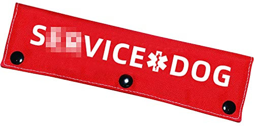 Advivio Service Dog Lustige rote Hundeleine, Wickelalarm, hängende ID-Patch-Tag für Haustiere, Hund, die beste Wahl für den täglichen Gassi gehen und Training, Fitness, Haustier-Geburtstagsgeschenk