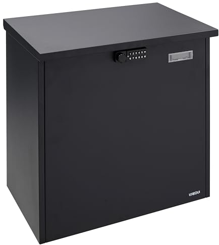 ARREGUI Bigpack Base Electrónico EP2104E Buzón Individual de Paquetería Con Apertura Electrónica | de Acero Para Paquetes Grandes (Máximo: 47x46x24 cm) | Compras Online | Negro