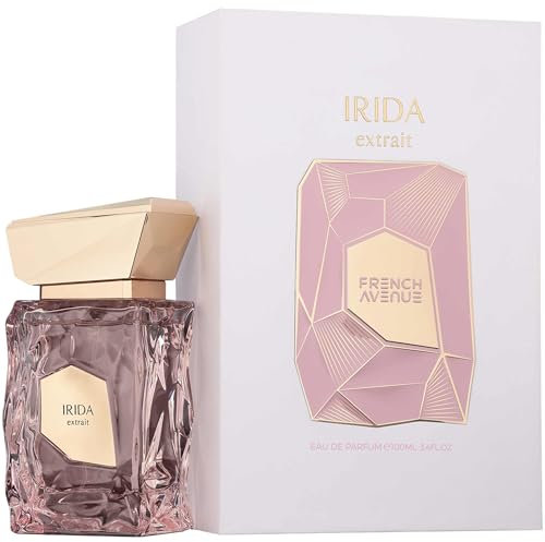 Irida Extrait Eau de Parfum 100 ml Arabisch Duft, Unisex, lange Lebensdauer, inkl. nachfüllbarem Zerstäuber, 5 ml, raffinierter Duft mit Noten von Kirsche, Jasmin und Bernstein (Irida Extrait)