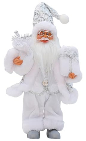iSpchen Traditionell jultomtefigur med presentpåse stående jultomtefigur stående jultomtefigur stående jultomtefigur realistisk jultomtedocka stående jultomte jultomtar modell gåva